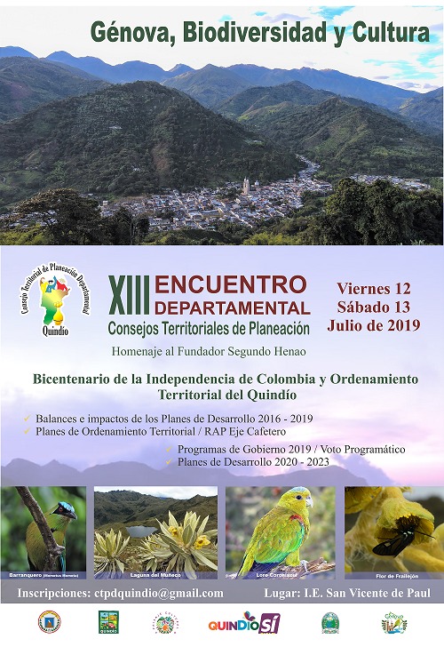 Afiche XIII Encuentro CTP Quindio